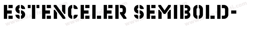 Estenceler SemiBold字体转换
